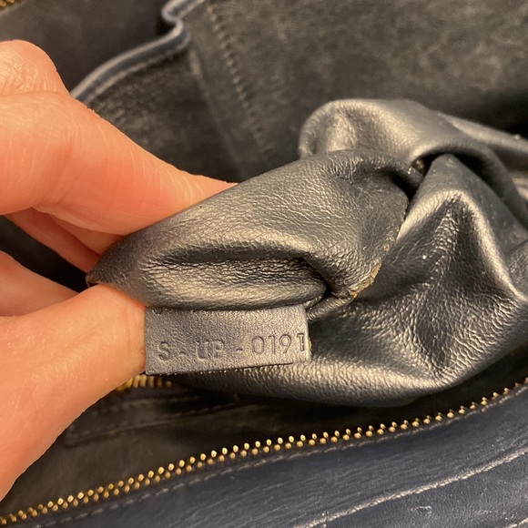 🌹SOLD🌹 CELINE Mini Luggage Tote Navy Blue Handbag 🌹SOLD🌹 - Picture 13 of 14